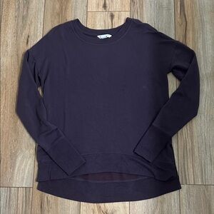 Athleta Dark Purple Coaster luxe sweatshirt in size small.